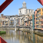 GIRONA DESDE PUENTE EIFFEL CON CATEDRAL AL FONDO