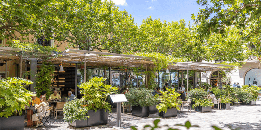 la roca village shopping express restaurante