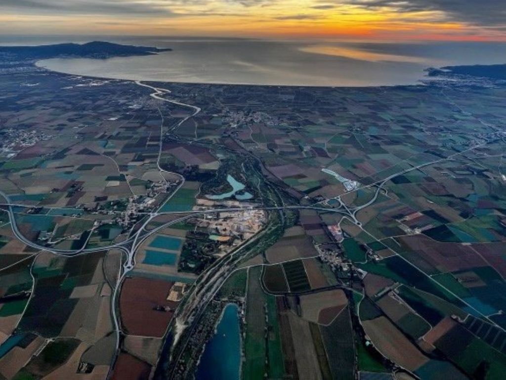 Views from the hot air balloon.