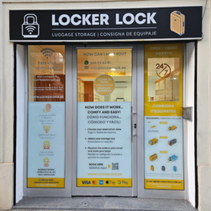 Entrance of Locker Lock Shop - Convenient Access