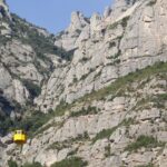 Cable car view from parking, Montserrat, Spain